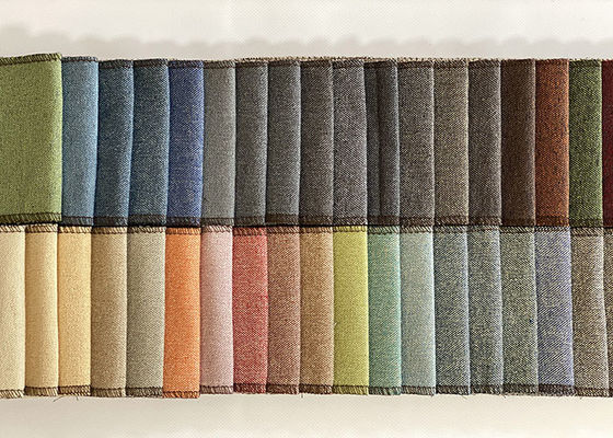 İPLİK BOYALI kumaş mobilya kanepe için birçok renk 100% polyester kumaş keten pamuklu kumaş