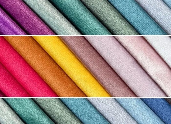 Ev Tekstili Döşemelik Kadife Koltuk Kumaşı %100 Polyester DTY FDY 1mm Odvia Burn Out