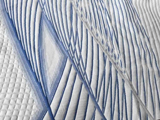 Moda ev tekstili yüksek kaliteli alev geciktirici %100 polyester örme yatak kumaşı
