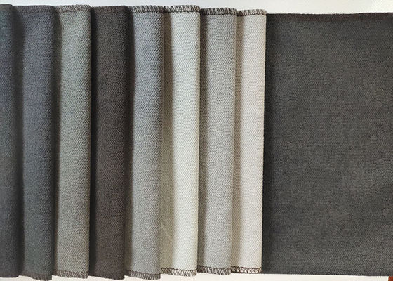 Örme Düz Kanepe Kumaşı ISO9001 Sahte Keten Kumaş Polyester