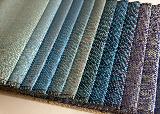 %100 Poli Döşemelik Kanepe Kumaşı Anti Statik İplik Boyalı Tekstil