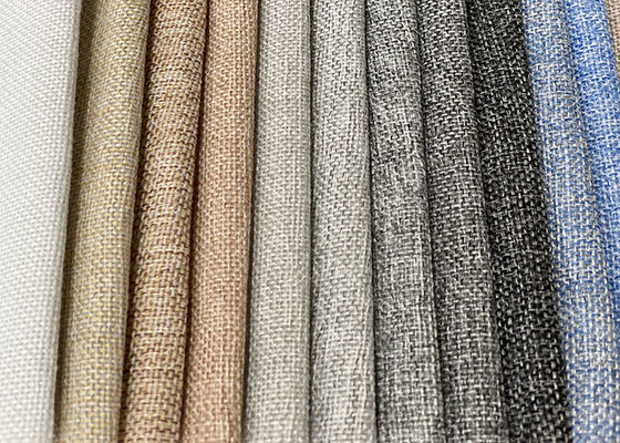 Şifreleme Doris Keten Kanepe Kumaşı Saf Renk %100 Polyester