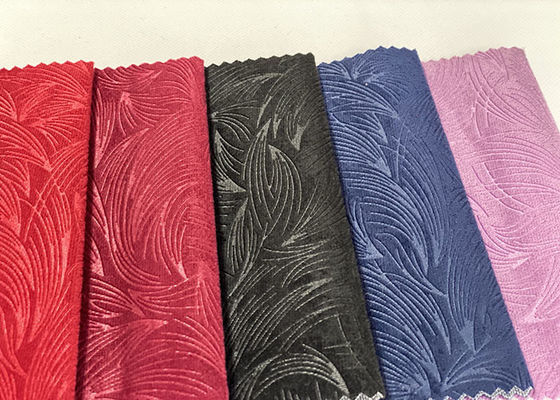 100 Polyester Kadife Koltuk Kumaşı 3D Kabartmalı Kadife Döşemelik Kumaş