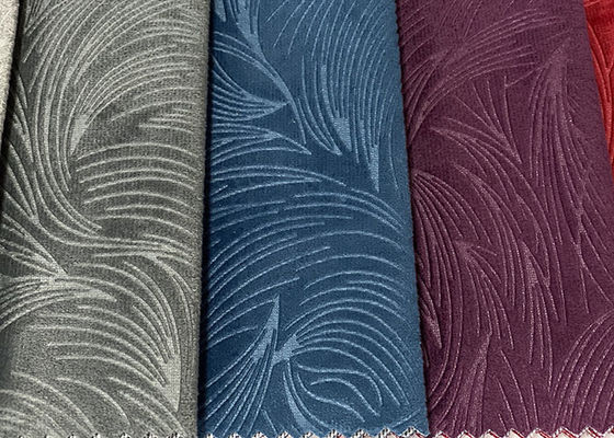 100 Polyester Kadife Koltuk Kumaşı 3D Kabartmalı Kadife Döşemelik Kumaş