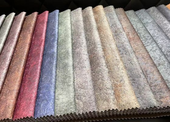 Baskılı Desen Süet Koltuk Kumaş Dokuma 100 Polyester Süet Kumaş