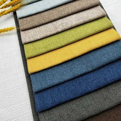 Düz Boyalı Ev Tekstili Keten Koltuk Kumaşı %100 Polyester