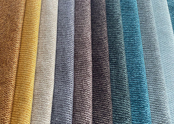 385cm Düz Keten Koltuk Kumaşı %100 Polyester Ev Tekstili