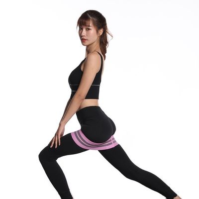 Pembe Yoga Elastik Direnç Bantları, 8cm Kalça Çemberi Döngü Bandı
